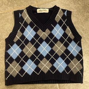 Blue sweater vest